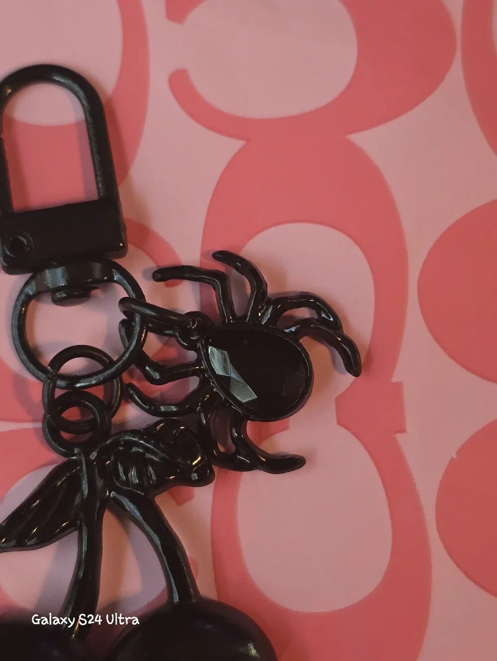 Skulls & Spider Bag Charm/keychain NEW